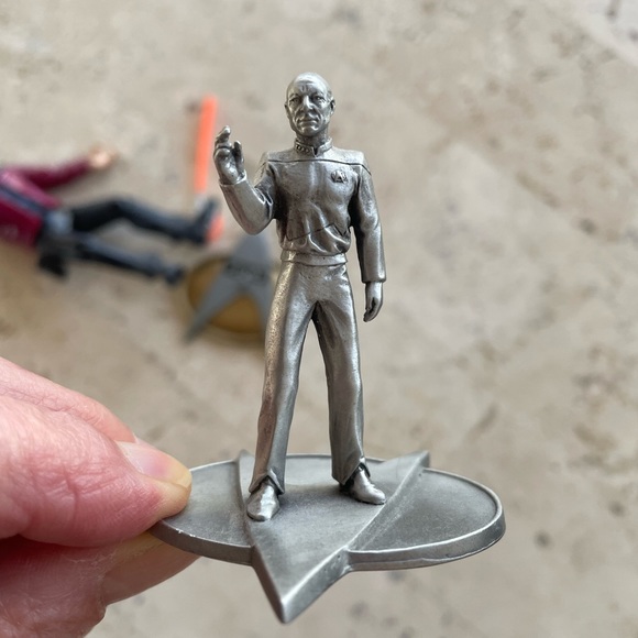 Captain Picard Star Trek Action Figure & Pewter Figurine - Picture 6 of 7